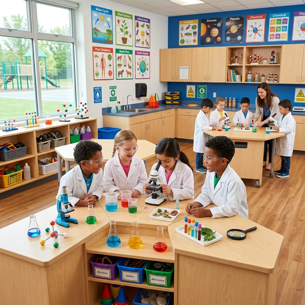 Well-equipped science laboratory
